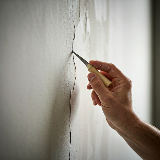 Kleinreparatur an der Wand